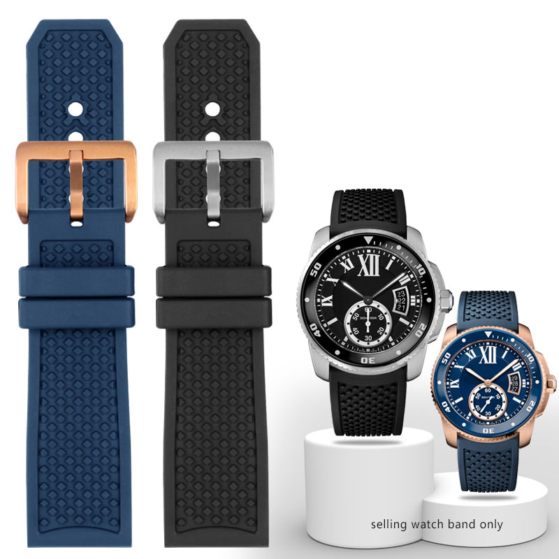 Men'S Accessories Cartier - 23mm 24mm guma fluorowa pasek do