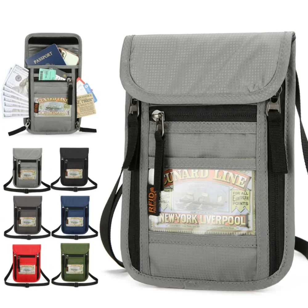 Travel Organizer Men - Portfel podróżny na szyję z blokadą