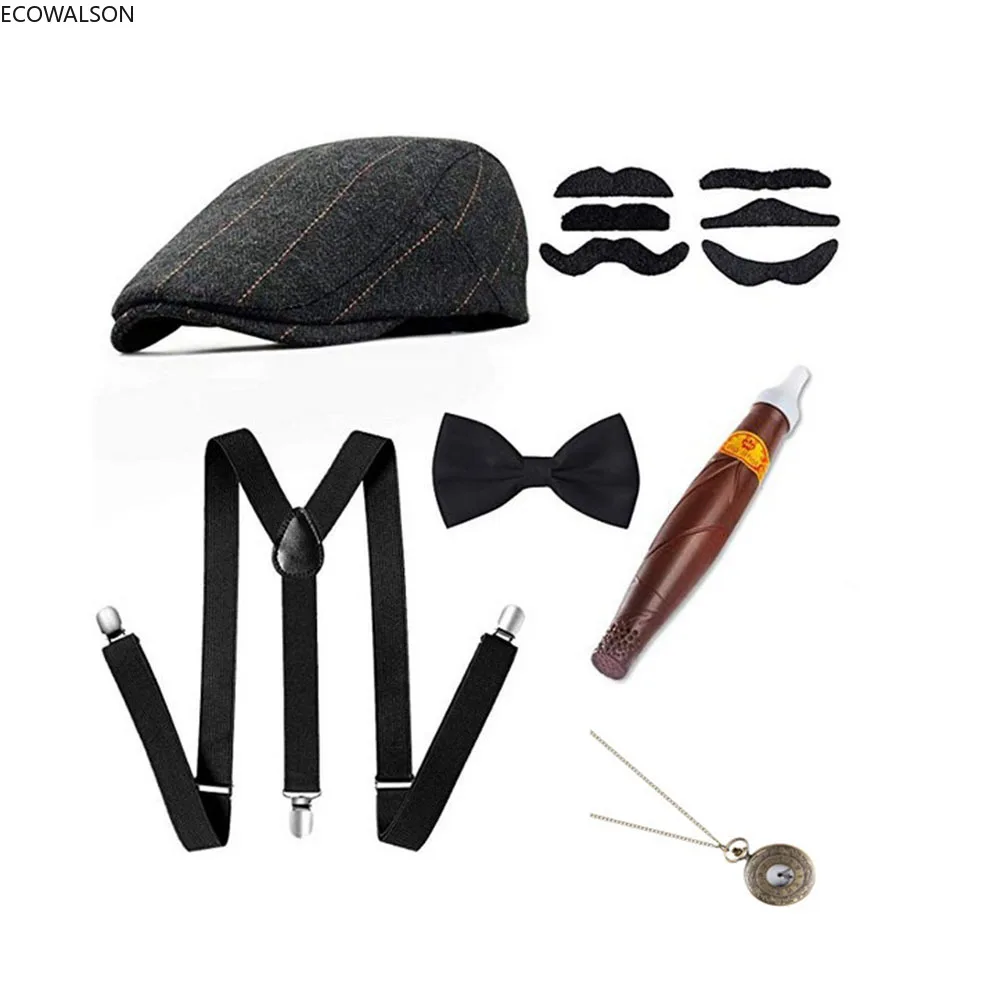 Men'S Accessories In The 1920S - 5-częściowy zestaw akcesoriów do stroju scenicznego,
