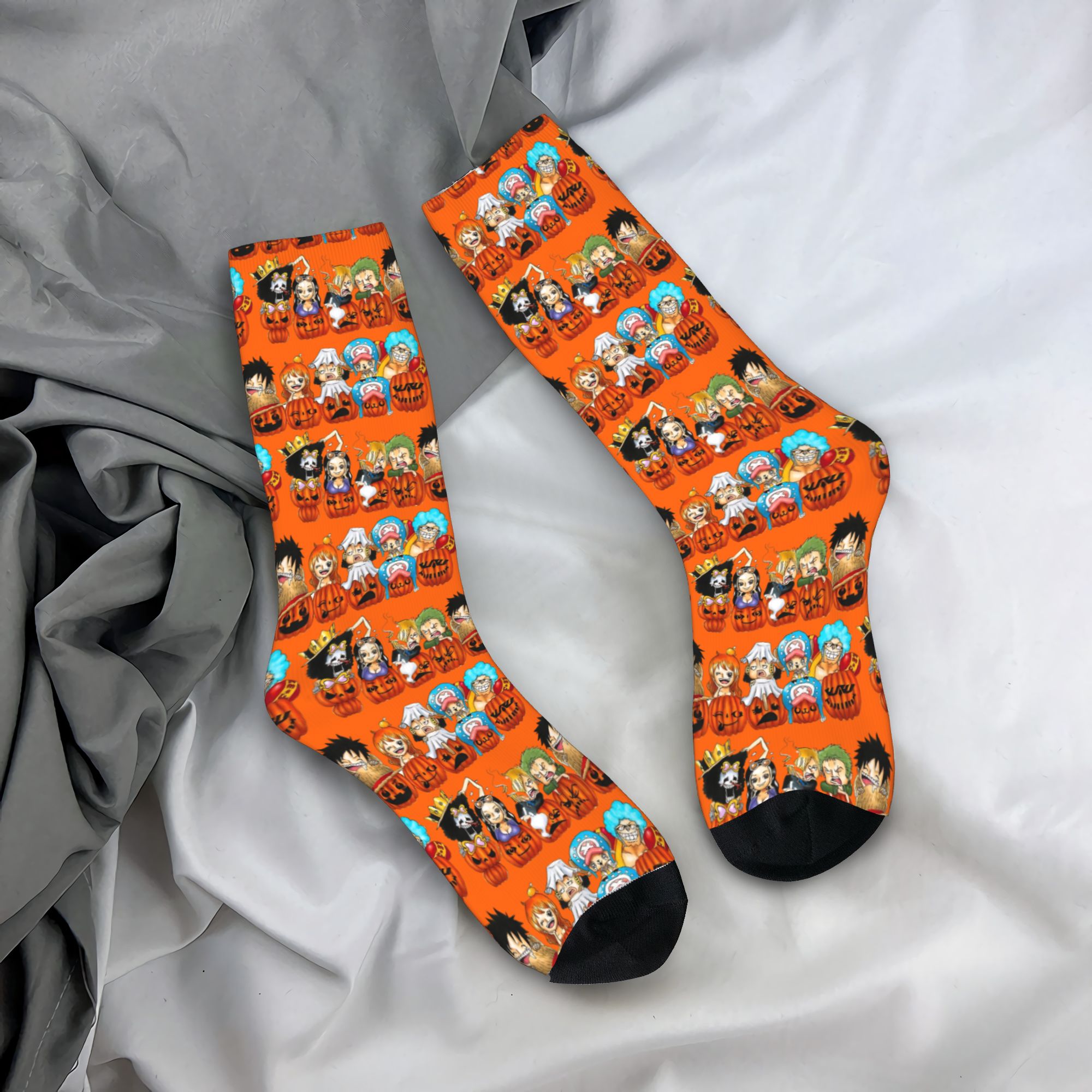 Men Accessories All - Skarpetki na Halloween z motywem Luffy'ego