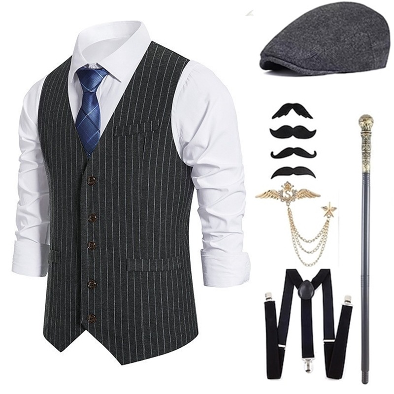 Men'S Accessories In The 1920S - Męski strój gangstera i zestaw akcesoriów,