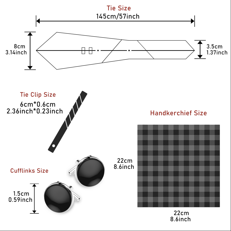 Gorąca wyprzedaż 8 cm Krawat C – Neck Tie Set Box recenzja i cena