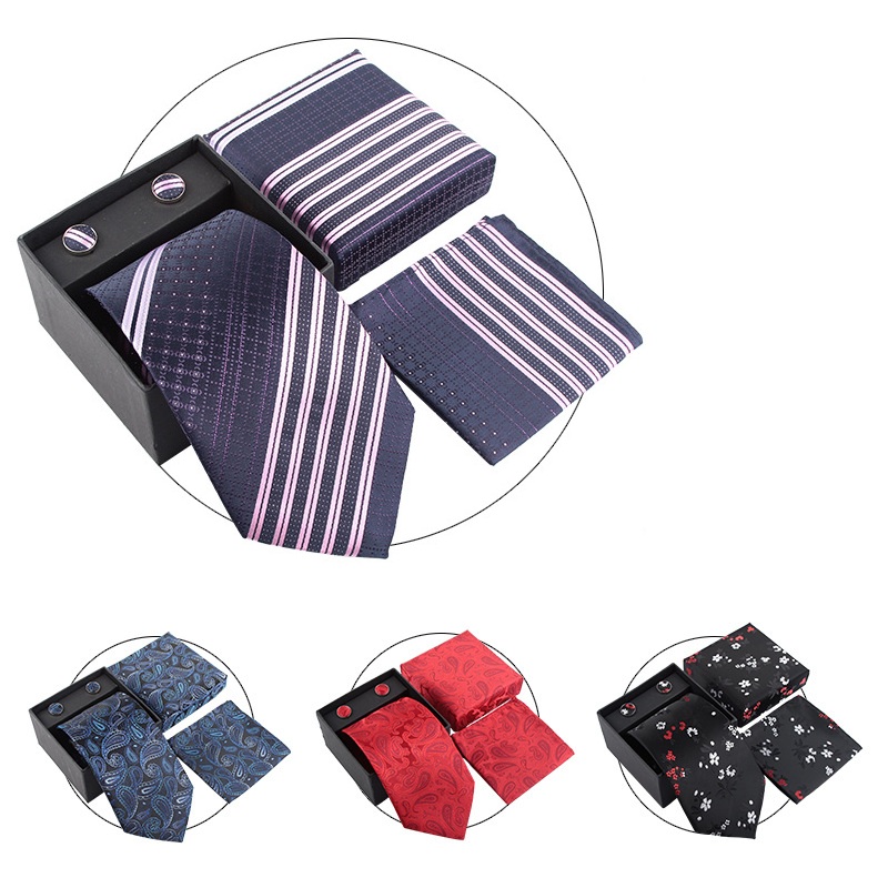 Zestawy krawatów męskich, kraw – Neck Tie Set Box recenzja i cena