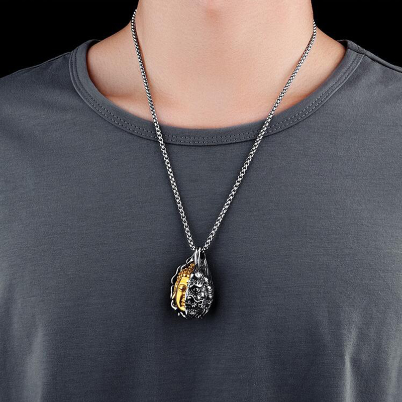 Nowy męski naszyjnik Gothic Bu – Men Accessories Neck Chain recenzja i cena